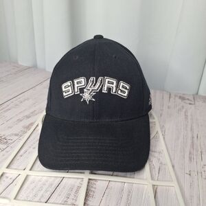 San Antonio Spurs Adidas NBA Team Logo Cap Black One Size Fits Most